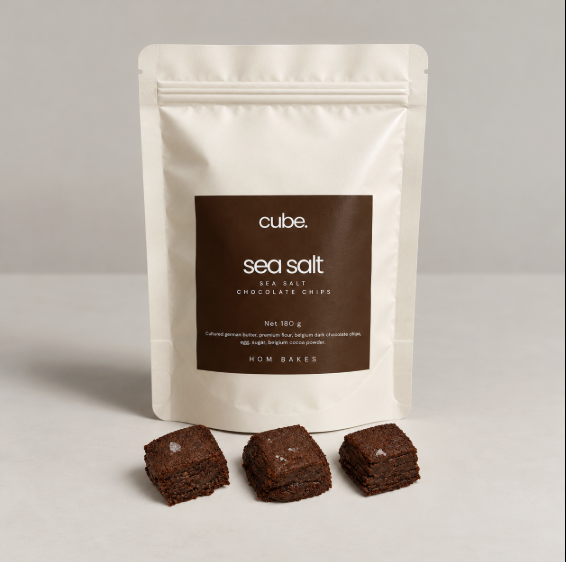 CUBE COOKIES SEA SALT DARK CHOCO 180G